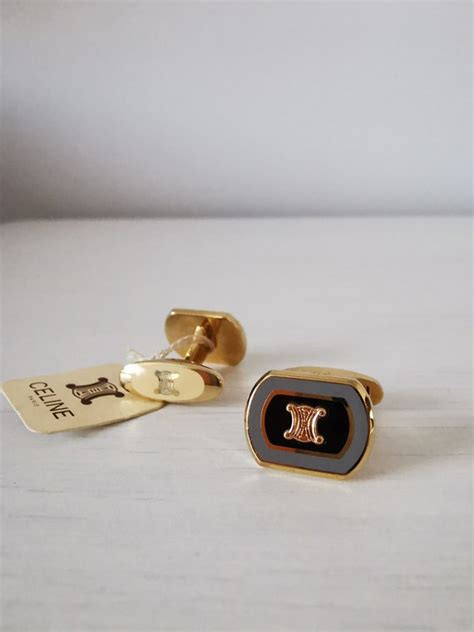 celine cufflinks|Celine.